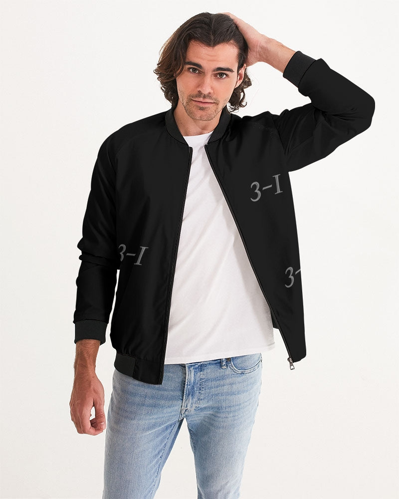 Black and blue Men's Bomber Jacket