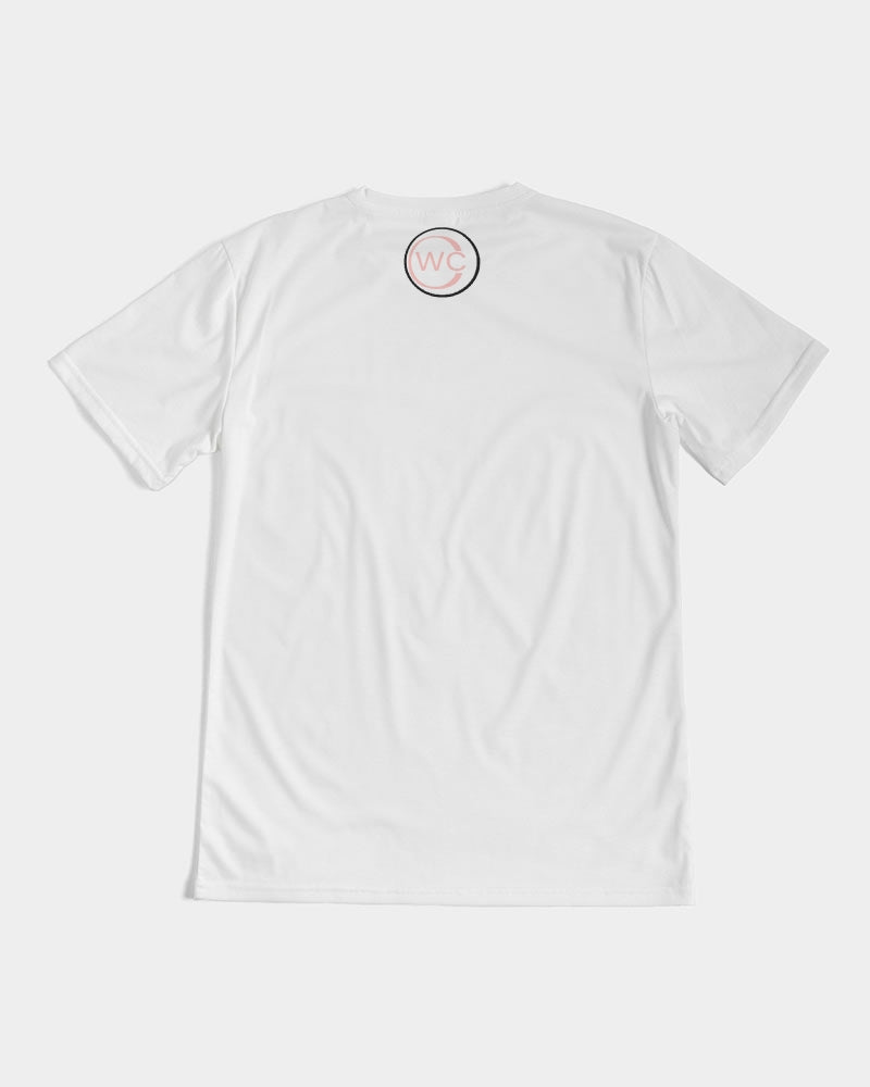 White Black and Pink Men's Tee