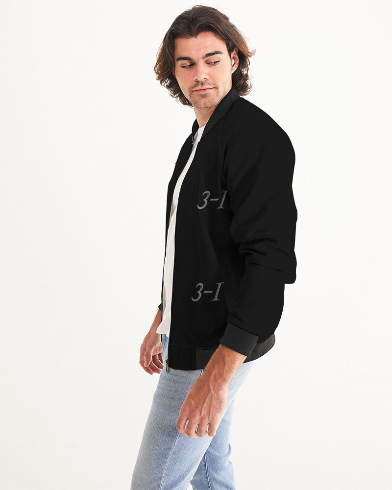 Black and blue Men's Bomber Jacket