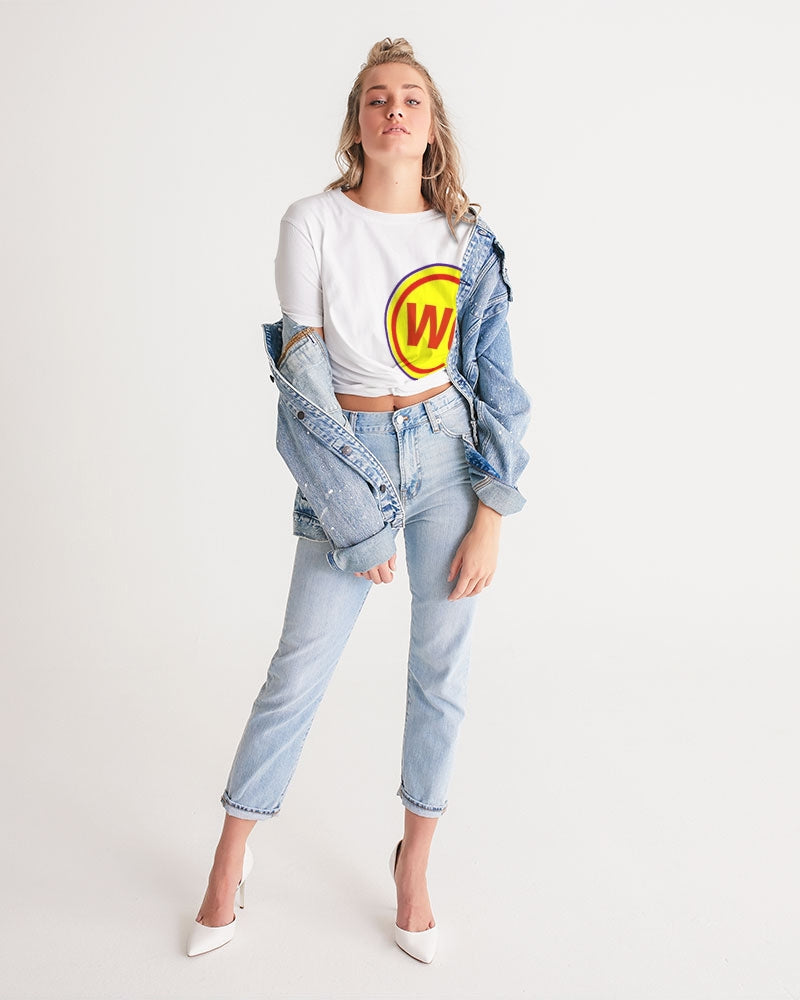 CWC LIFE Women's Twist-Front Cropped Tee