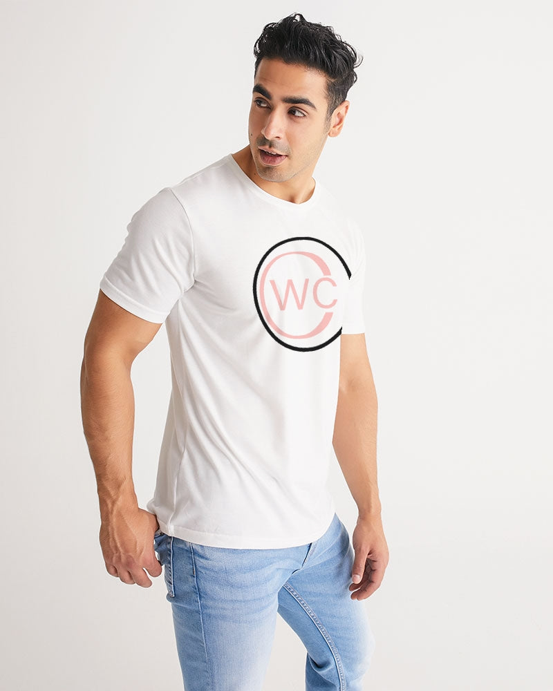 White Black and Pink Men's Tee