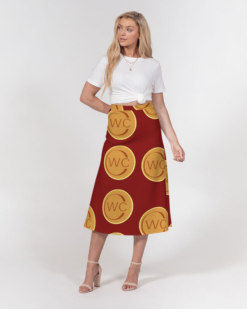 RUBYRED Women's A-Line Midi Skirt