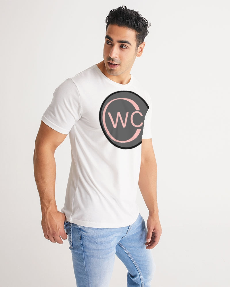 White Pink Black Men's Tee