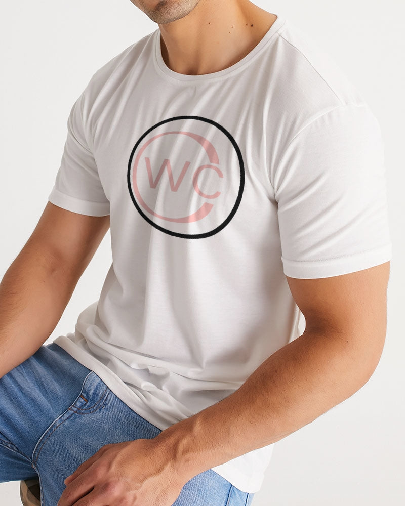 White Black and Pink Men's Tee