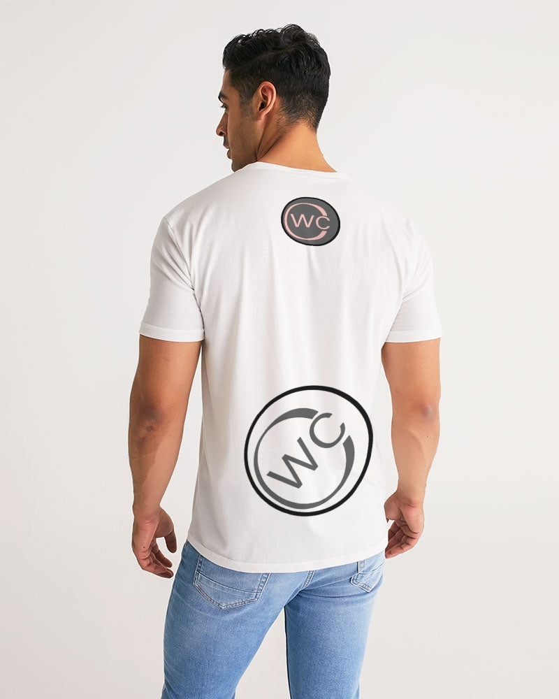 White Pink Black Men's Tee