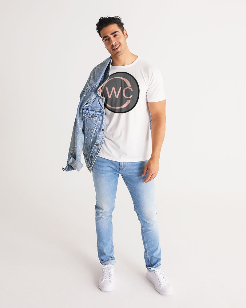 White Pink Black Men's Tee