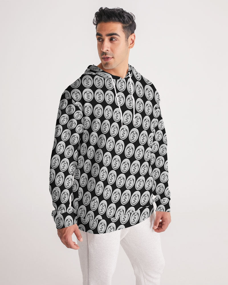 Black and blue Men's Hoodie