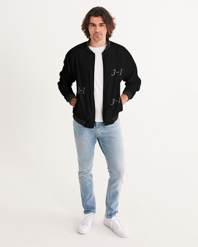 Black and blue Men's Bomber Jacket