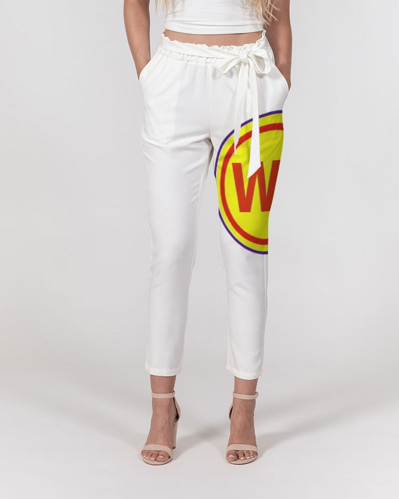 CWC LIFE Women's Belted Tapered Pants