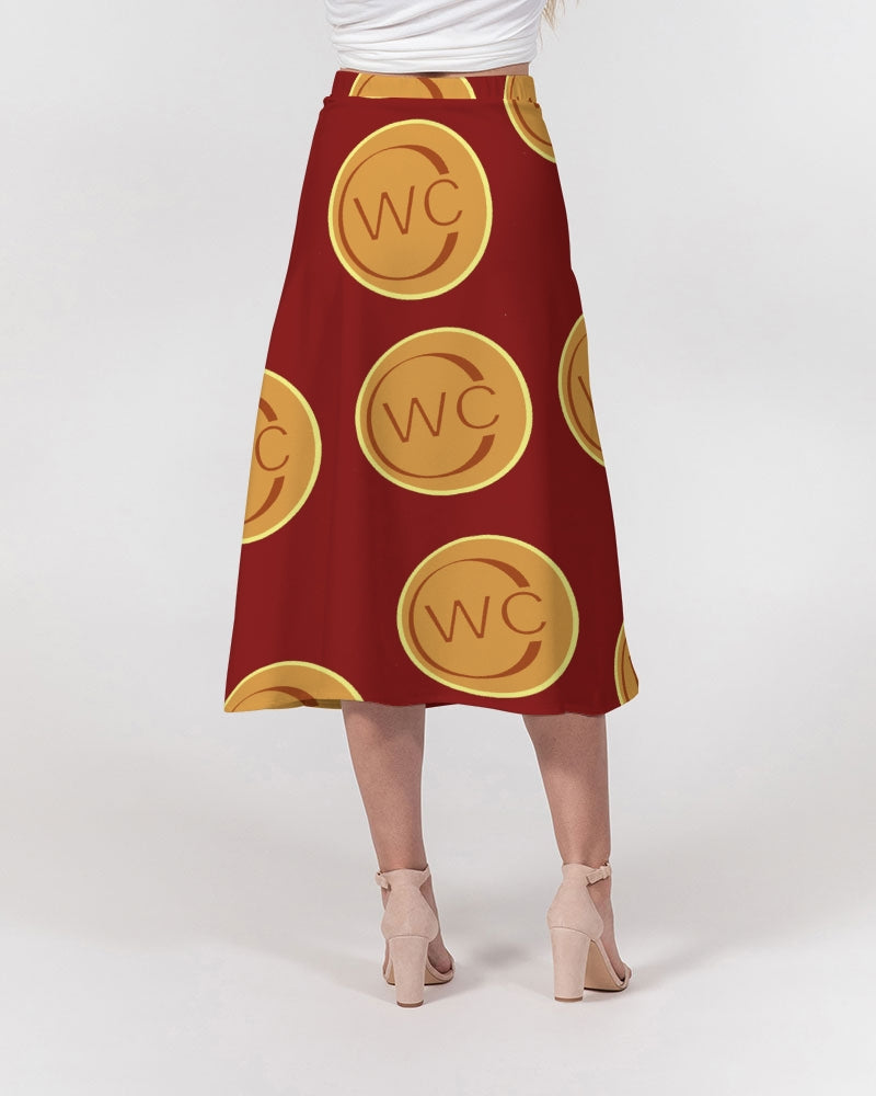 RUBYRED Women's A-Line Midi Skirt