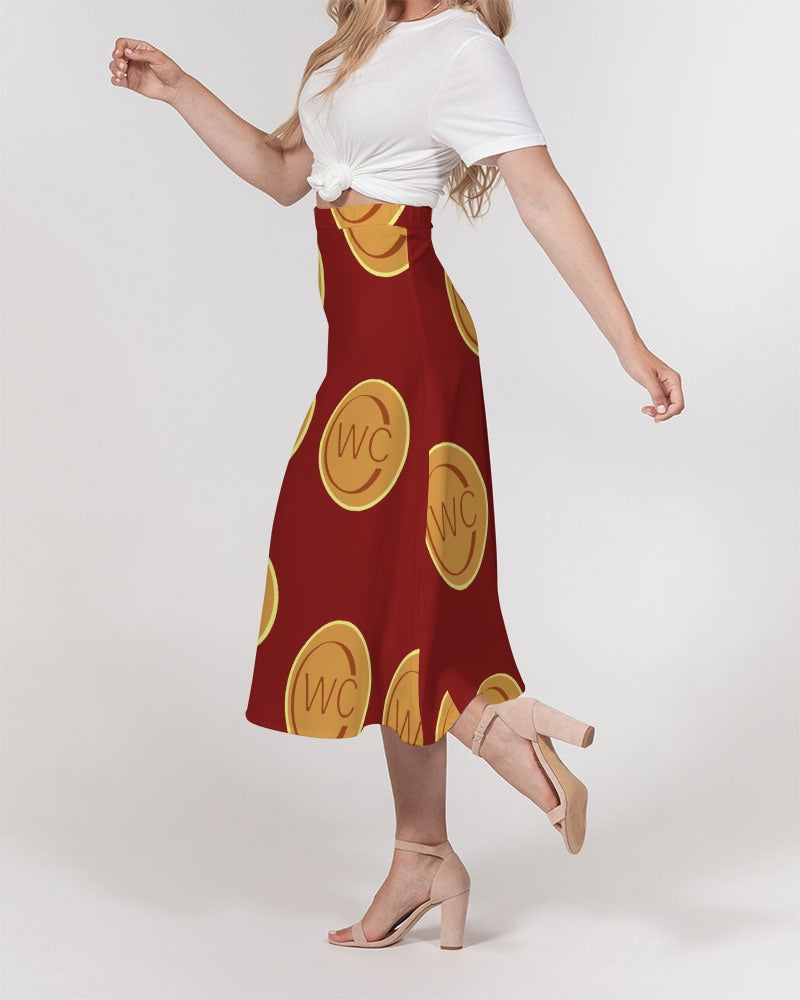 RUBYRED Women's A-Line Midi Skirt